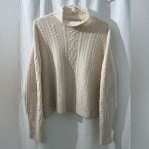 Ralph Lauren Cream Cable Knit Sweater